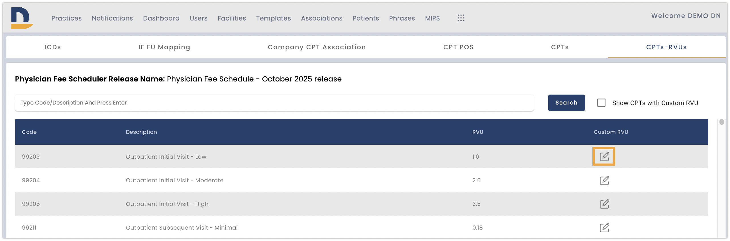 Reporting | RVU (Relative Value Unit) – DocNow